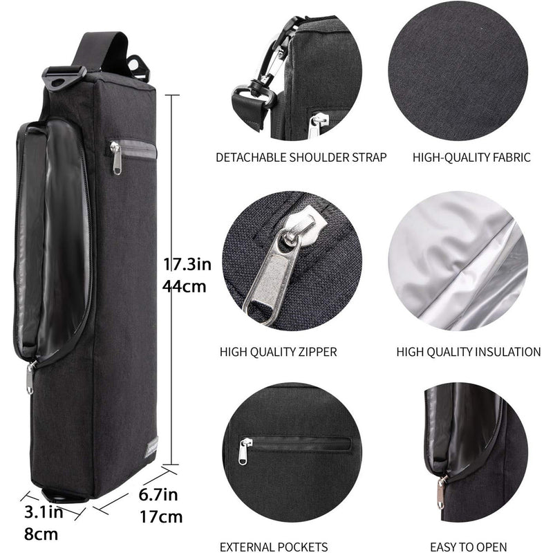Golf Beer and Soda Insulated Cooler Bag with Shoulder Strap, Outdoor Can Beverage Storage Tote - Outbackers
