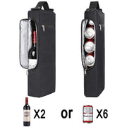 Golf Beer and Soda Insulated Cooler Bag with Shoulder Strap, Outdoor Can Beverage Storage Tote - Outbackers
