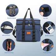 Green 23L Extra Large Insulated Cooler Bag with Double Layers - Perfect for Camping, Picnics, and Outdoor Adventures - Outbackers