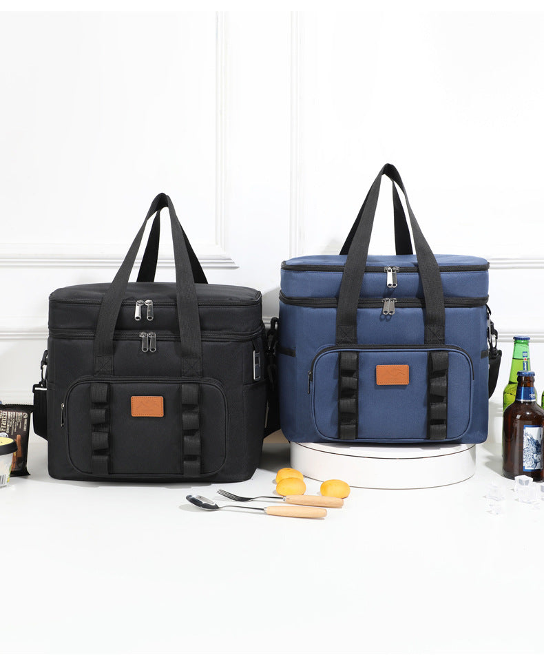Green 23L Extra Large Insulated Cooler Bag with Double Layers - Perfect for Camping, Picnics, and Outdoor Adventures - Outbackers