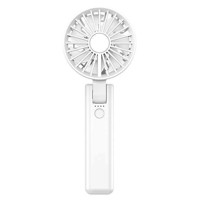 Dual-Blade Portable Neck Fan - Rechargeable USB Fan with Carabiner