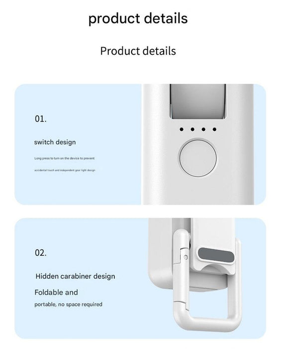 Pink Dual-Blade Portable Neck Fan - Rechargeable USB Fan with Carabiner