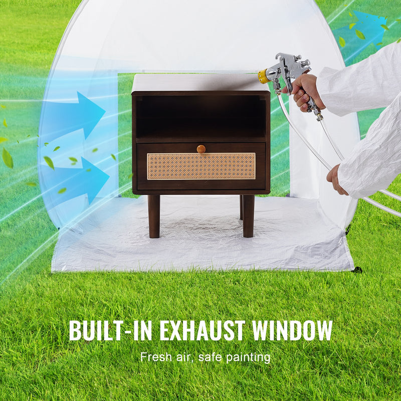 VEVOR Spray Paint Shelter Portable Spray Paint Tent Booth 3.3 x 2.9 x 3.3ft Pop Up - Outbackers