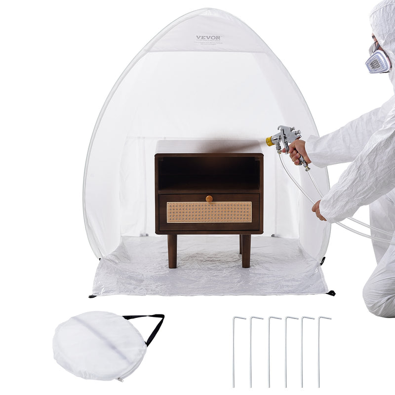 VEVOR Spray Paint Shelter Portable Spray Paint Tent Booth 3.3 x 2.9 x 3.3ft Pop Up - Outbackers