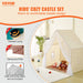 VEVOR Kids Play Tent, Kids Tent for Kids 1-5 Years Old, Toddler Tent with Mat and Tent Lamp, Tent for Kids with Windows for Indoor and Outdoor, Yurt Tent for Boys and Girls, Beige - Outbackers