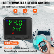 VEVOR Diesel Air Heater 8KW, All in One 12V Truck Heater, Parking Heater with Black LCD, Remote Control, Fast Heating Diesel Heater for RV Truck, Boat, Bus, Car Trailer, Motorhomes - Outbackers