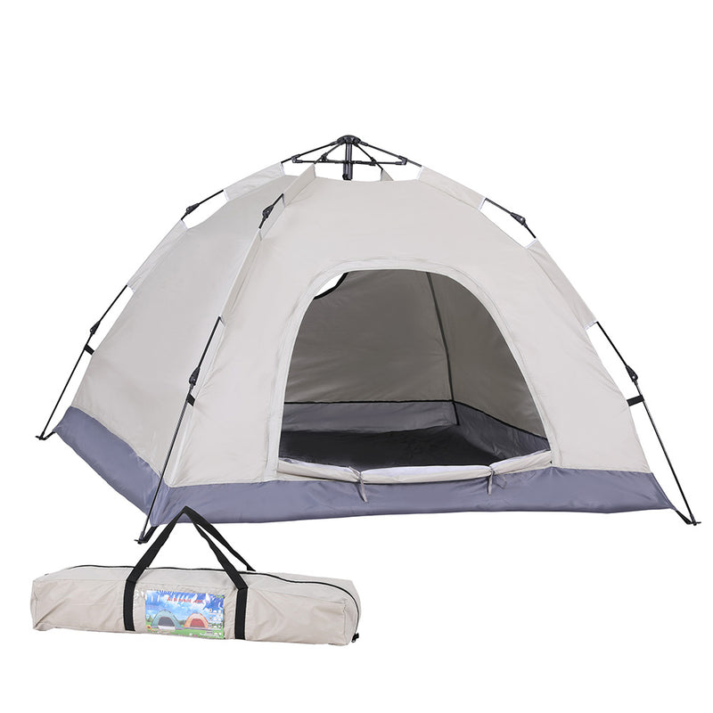 Weisshorn Camping Tent Instant Tent Pop up 2 Person Outdoor Hiking Tents Hiking Beige - Outbackers
