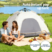 Weisshorn Camping Tent Instant Tent Pop up 2 Person Outdoor Hiking Tents Hiking Beige - Outbackers