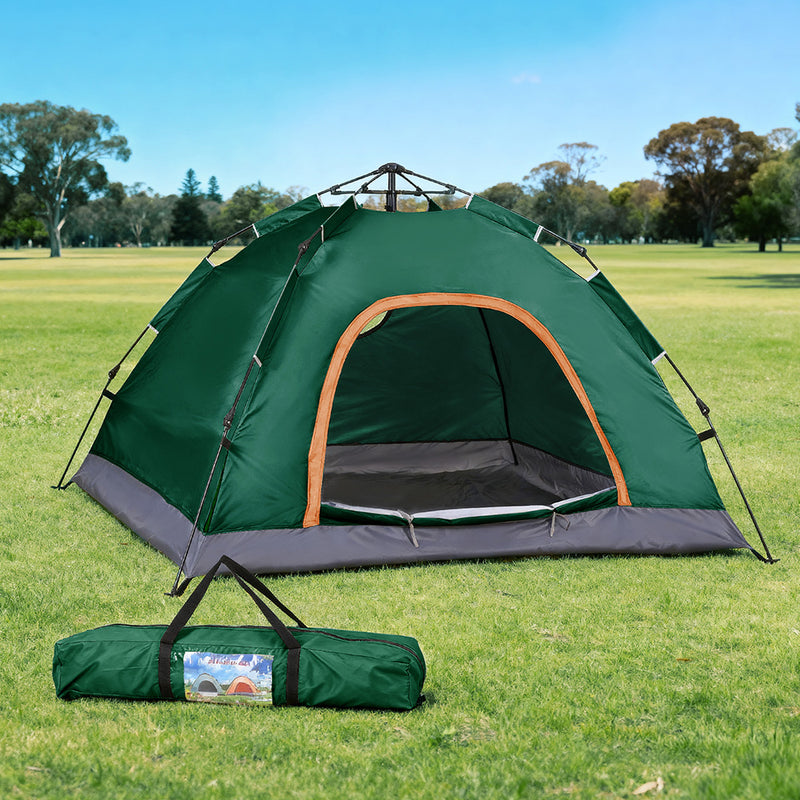 Weisshorn Camping Tent Instant Tent Pop up 2 Person Outdoor Hiking Tents Hiking Green - Outbackers
