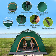 Weisshorn Camping Tent Instant Tent Pop up 2 Person Outdoor Hiking Tents Hiking Green - Outbackers