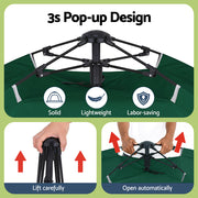 Weisshorn Camping Tent Instant Tent Pop up 2 Person Outdoor Hiking Tents Hiking Green - Outbackers