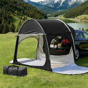 Weisshorn Camping Tent Car SUV Rear Hatchback Tents Canopy Portable Outdoor Family Black - Outbackers