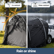 Weisshorn Camping Tent Car SUV Rear Hatchback Tents Canopy Portable Outdoor Family Black - Outbackers