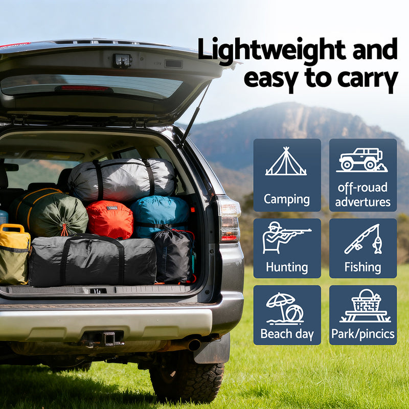 Weisshorn Camping Tent Car SUV Rear Hatchback Tents Canopy Portable Outdoor Family Black - Outbackers