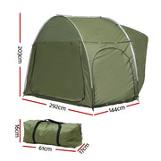 Weisshorn Camping Tent Car SUV Rear Hatchback Tents Canopy Portable Outdoor Family green - Outbackers