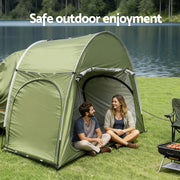 Weisshorn Camping Tent Car SUV Rear Hatchback Tents Canopy Portable Outdoor Family green - Outbackers