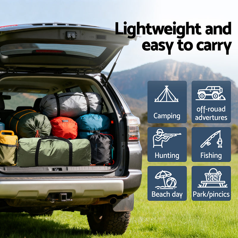 Weisshorn Camping Tent Car SUV Rear Hatchback Tents Canopy Portable Outdoor Family green - Outbackers