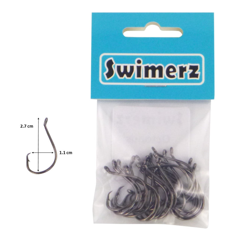 Swimerz 1/0 Octopus Circle Hooks, 25 pack - Outbackers
