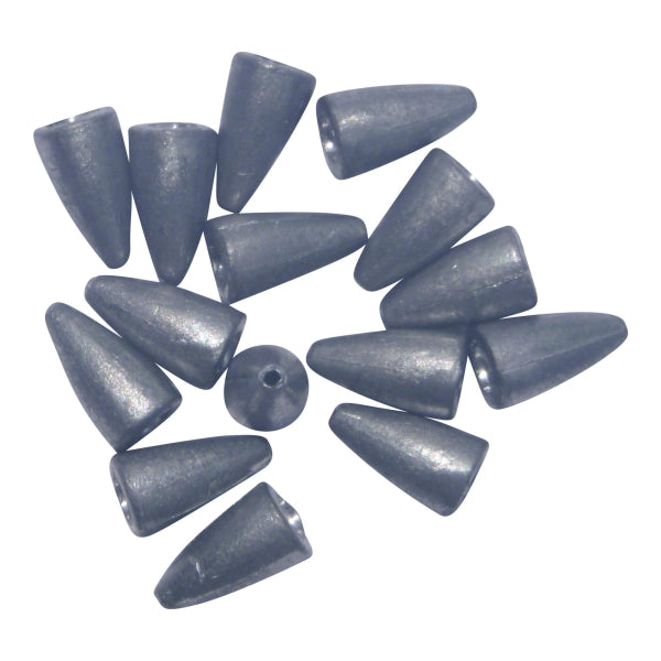 Swimerz 3/16 oz Lead Bullet Sinker - Qty 15 Pack - Outbackers
