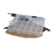 Rig Ezy 18 Compartment Tackle Box. 270mmL x 180mmW x 50mmD. - Outbackers