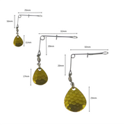 Swimerz Jig Spinner, Small, Hammered Brass, 5 Pack - Outbackers