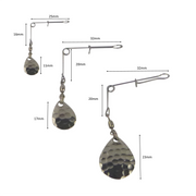 Swimerz Jig Spinner, Medium, Hammered Nickel, 5 Pack - Outbackers