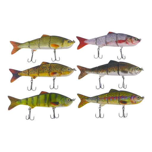 Finesse Naturals 4 Segment Swimbait, 110mm, Brown Trout - Outbackers