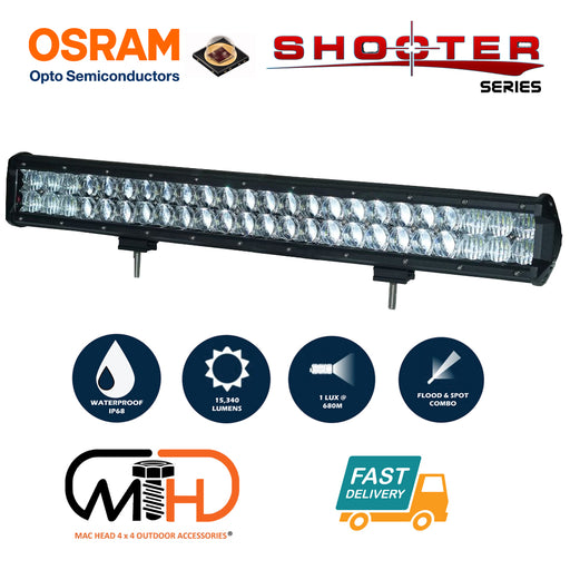 23inch Osram LED Light Bar 5D 144w Sopt Flood Combo Beam Work Driving Lamp 4wd - Outbackers