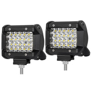 Pair 4 inch Spot LED Work Light Bar Philips Quad Row 4WD 4X4 Car Reverse Driving - Outbackers