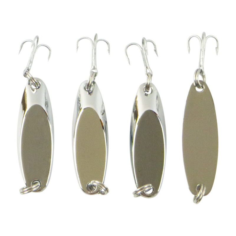 Finesse Chrome Kaster Jig, 7 Grams. Pack of 4 Jigs - Outbackers