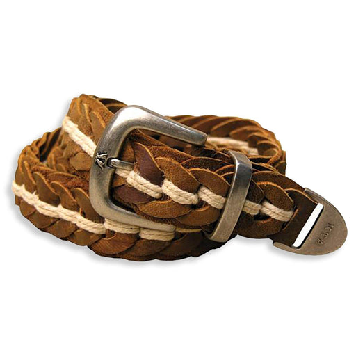 Tucker Hand Braided Belt In Tobacco - Outbackers