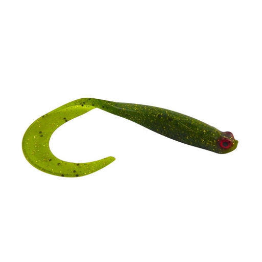 Swimerz 100 mm VTail Soft Plastic Lure, Green Glitter, 5 pack - Outbackers