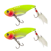 Finesse Feather Blade, Chartreuse, 55mm,  2 Pack - Outbackers