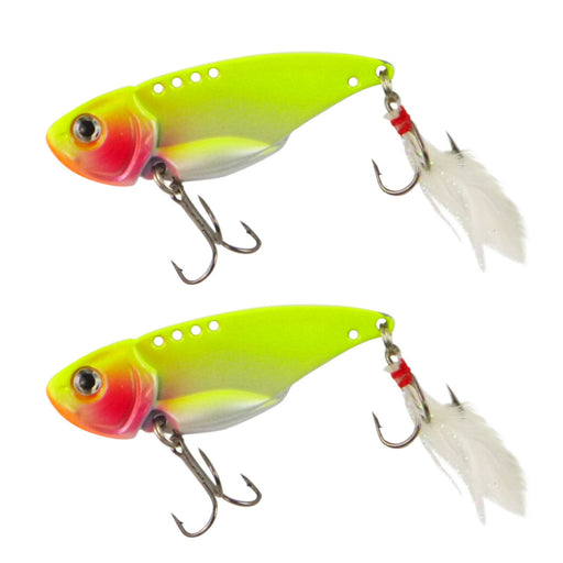 Finesse Feather Blade, Chartreuse, 55mm,  2 Pack - Outbackers