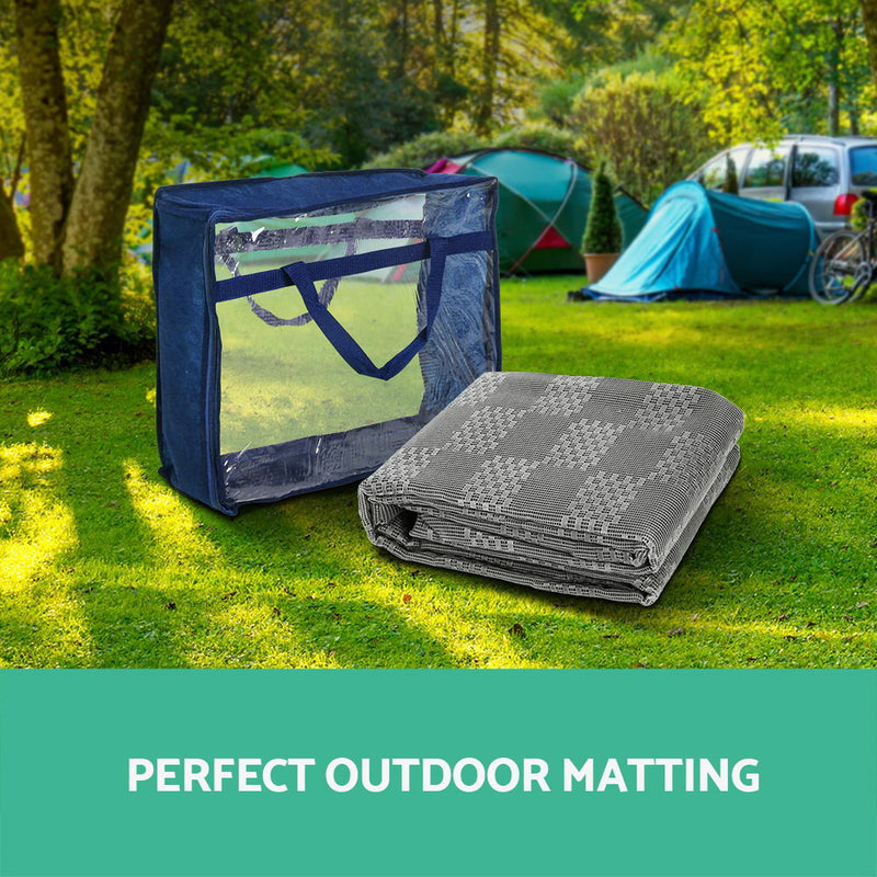 Weisshorn 4M X 2.5M Annex Matting 600 GSM Floor Mats Mesh Caravan Parks Annexes - Outbackers