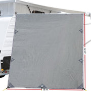 Pop Top Caravan Privacy Screen 2.1 x 1.8M Sun Shade End Wall Roll Out Awning - Outbackers