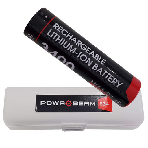 Powa Beam 18650 3400mah Rechargeable Torch Battery - Outbackers