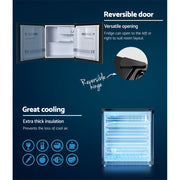 Devanti Bar Fridge 48L - Black - Outbackers