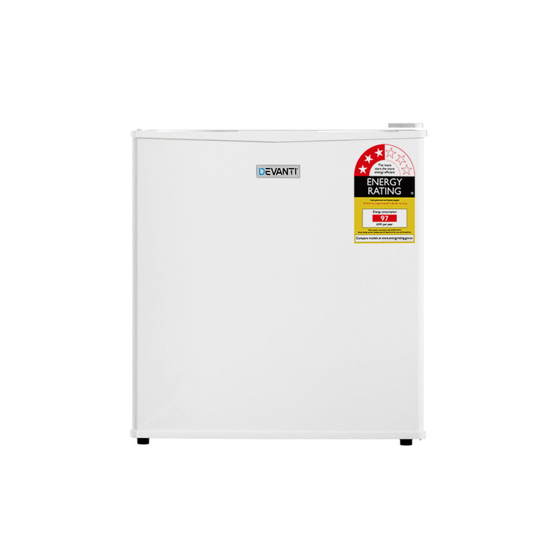 Devanti 48L Portable Mini Bar Fridge - White - Outbackers