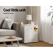 Devanti 48L Portable Mini Bar Fridge - White - Outbackers
