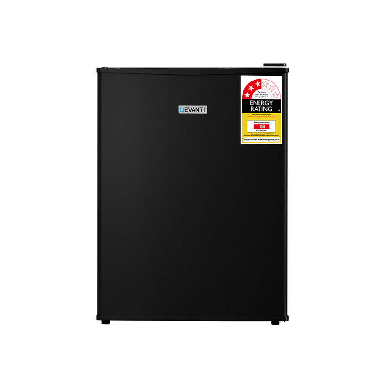 Devanti 70L Portable Mini Bar Fridge - Black - Outbackers