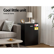 Devanti 70L Portable Mini Bar Fridge - Black - Outbackers