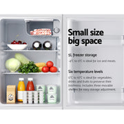 Devanti 70L Portable Mini Bar Fridge - White - Outbackers