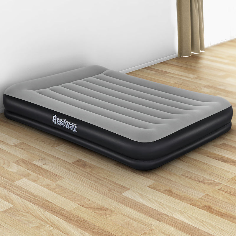 Bestway Air Bed Beds Mattress Premium Inflatable Built-in Pump Queen Size - Outbackers