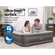 Bestway Air Bed Queen Size Mattress Camping Beds Inflatable Built-in Pump - Outbackers