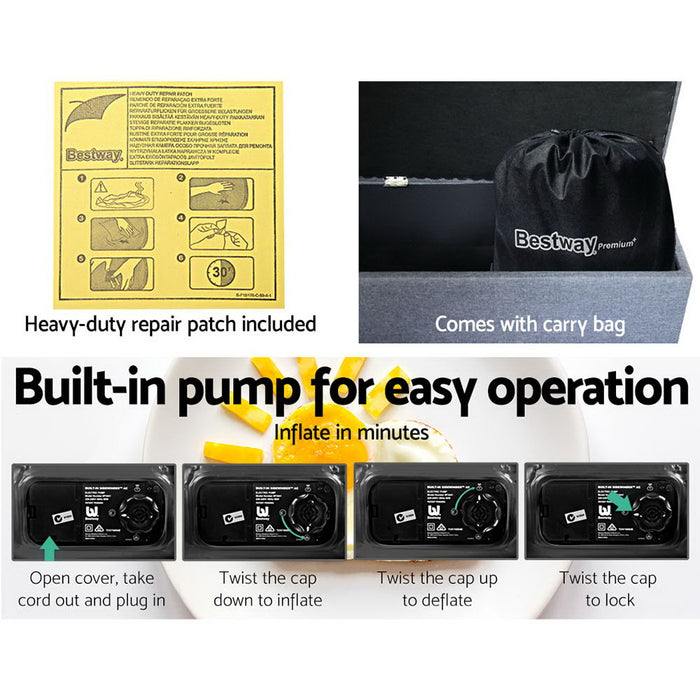 Bestway Air Bed Inflatable Mattress Queen - Outbackers