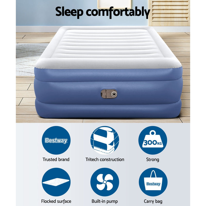 Bestway Air Bed Beds Queen Mattress Inflatable TRITECH Airbed - Outbackers
