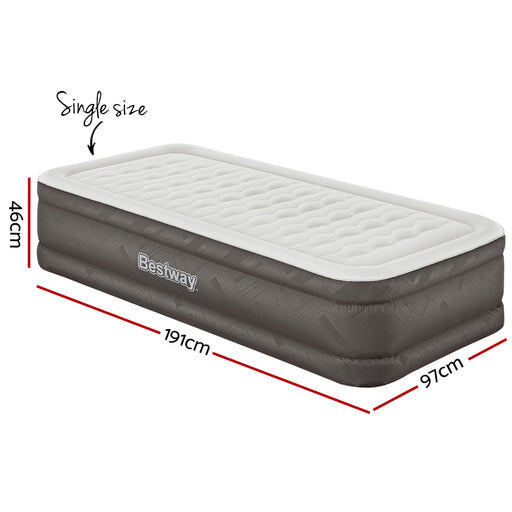 Bestway Air Mattress Bed Single Size Inflatable Camping Beds 46CM - Outbackers