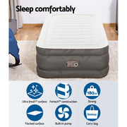 Bestway Air Mattress Bed Single Size Inflatable Camping Beds 46CM - Outbackers