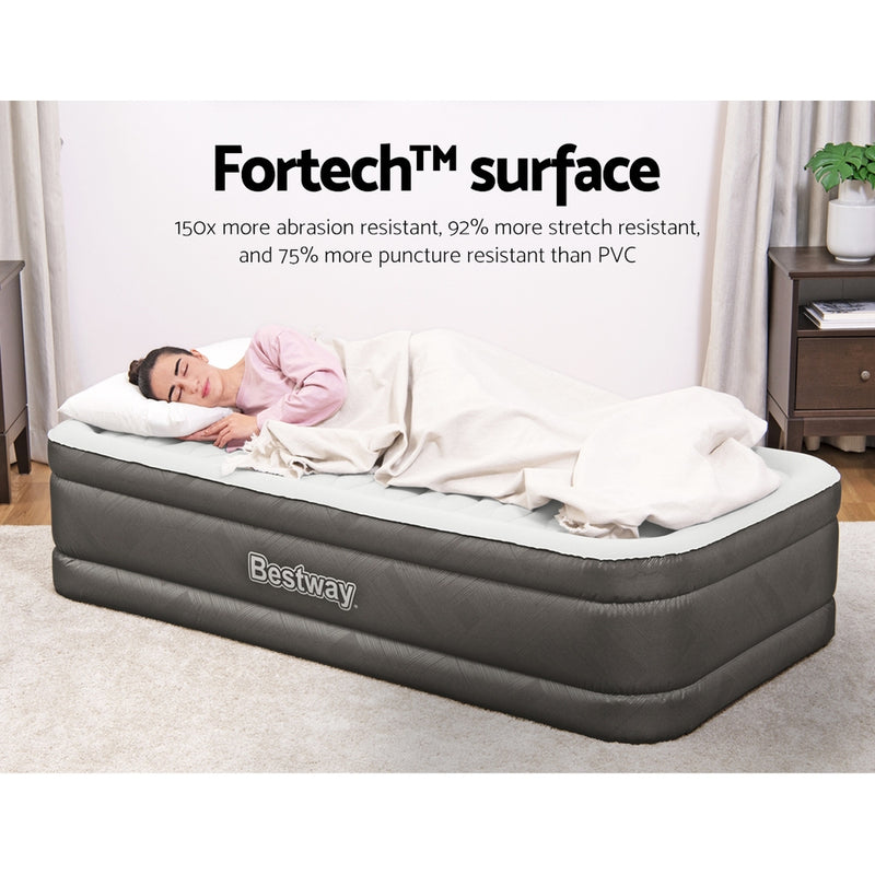 Bestway Air Mattress Bed Single Size Inflatable Camping Beds 46CM - Outbackers